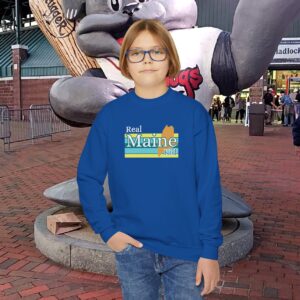 Real Maine Kid Youth Crewneck Sweatshirt